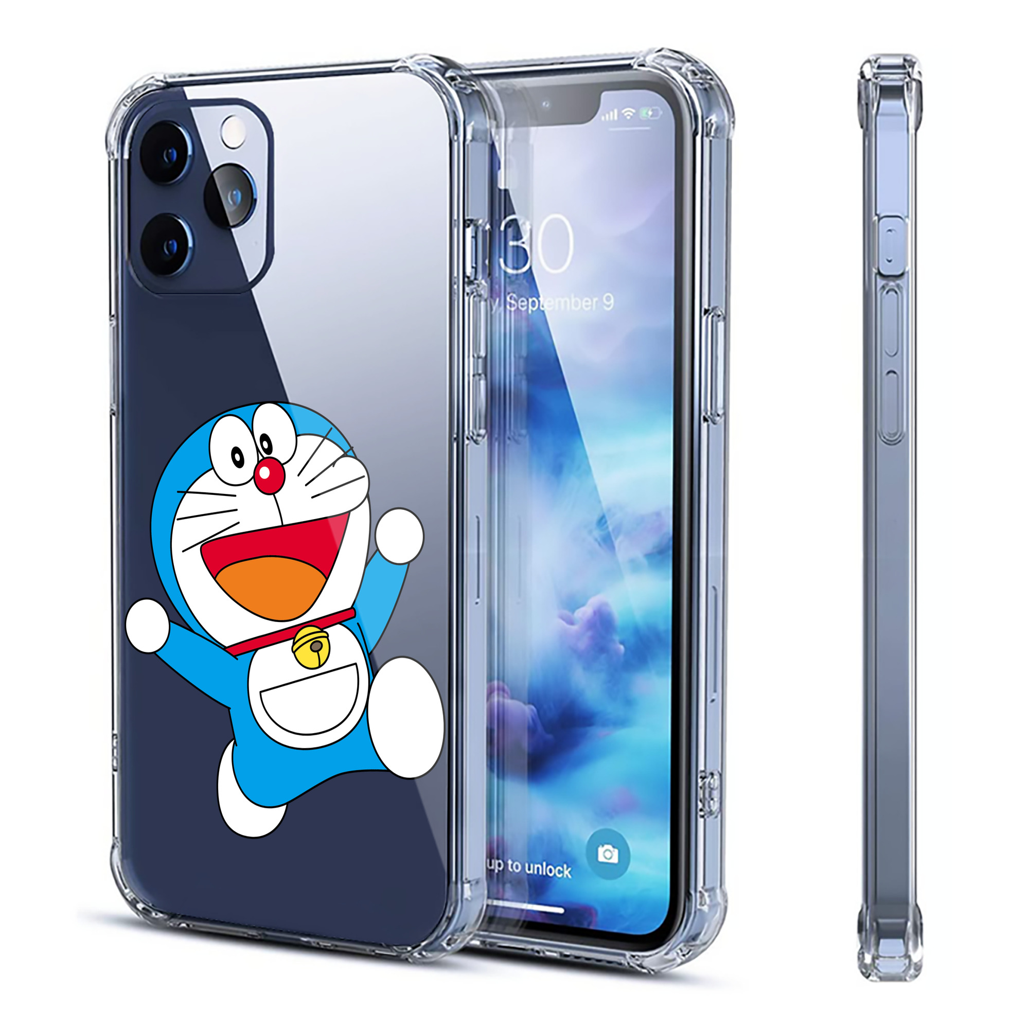 （画像用） ドラえもん Doraemon 【iPhone 12シリーズ対応】透明スマホケース（クリアソフトケース）